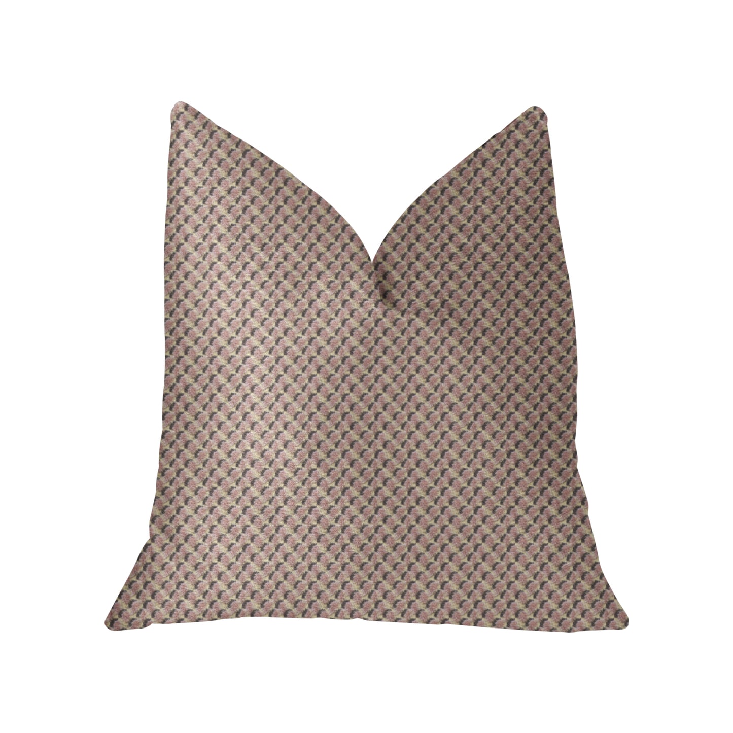 Plutus Ellie Pearl Pink and Ivory Luxury Throw Pillow - 0