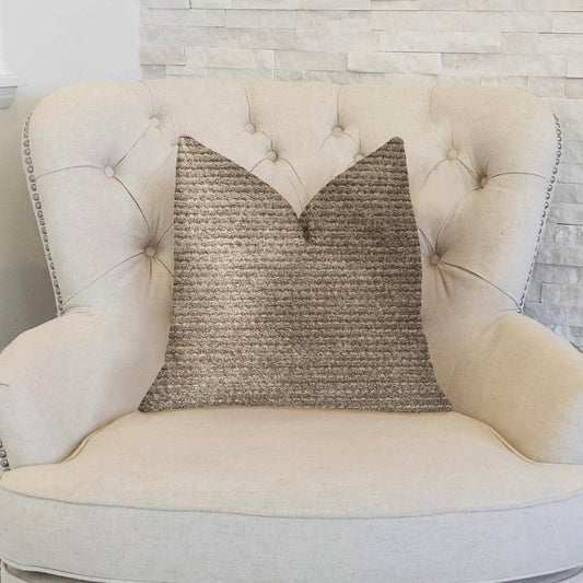 Classy Chic Ivory and Beige Luxury Throw Pillow - Plutus Brands