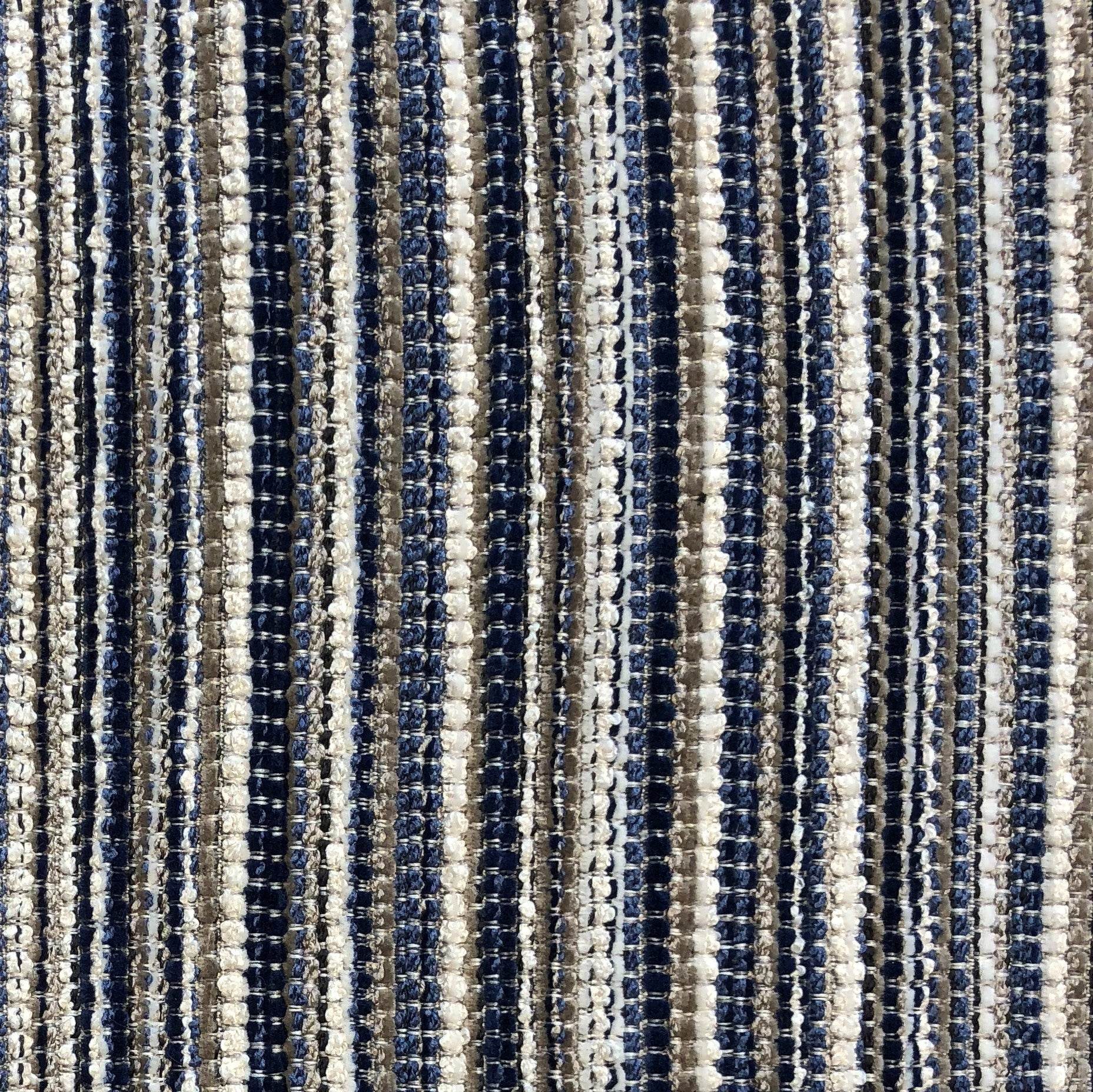 New Hampton Ivory and Blue Luxury Throw Pillow - Plutus Brands