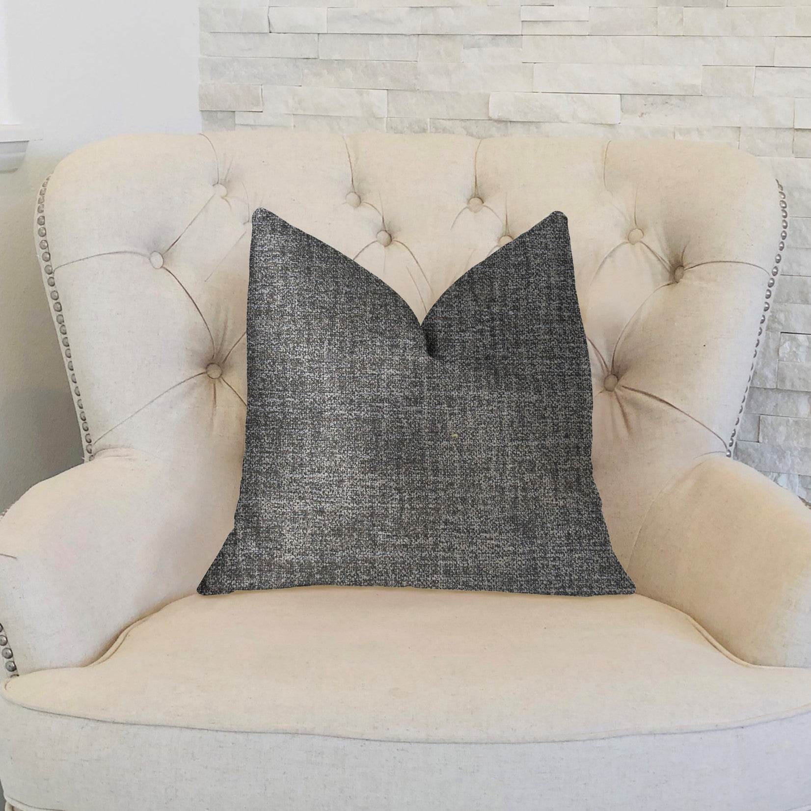 Dolphin Gray Luxury Throw Pillow - Plutus Brands