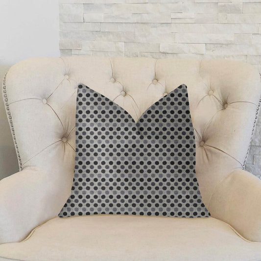 Paramount Gray and Black Luxury Throw Pillow - Plutus Brands
