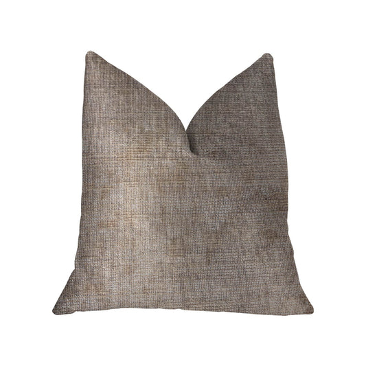 Monroe Bisque Beige Luxury Throw Pillow - Plutus Brands