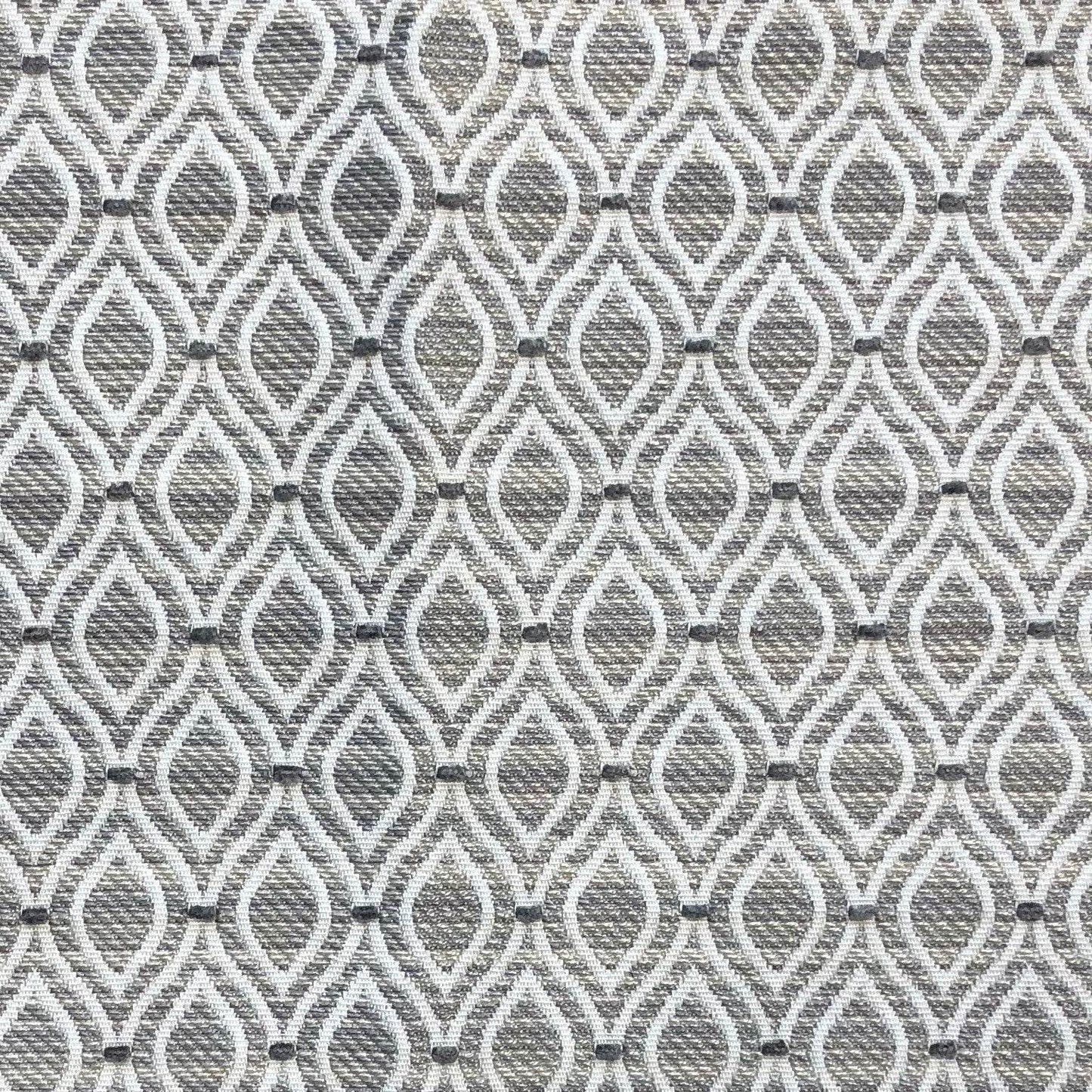 Deluxe Rockland Beige and Silver Luxury Throw Pillow - Plutus Brands