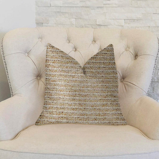 Willow Creek Beige and Ivory Luxury Throw Pillow - Plutus Brands