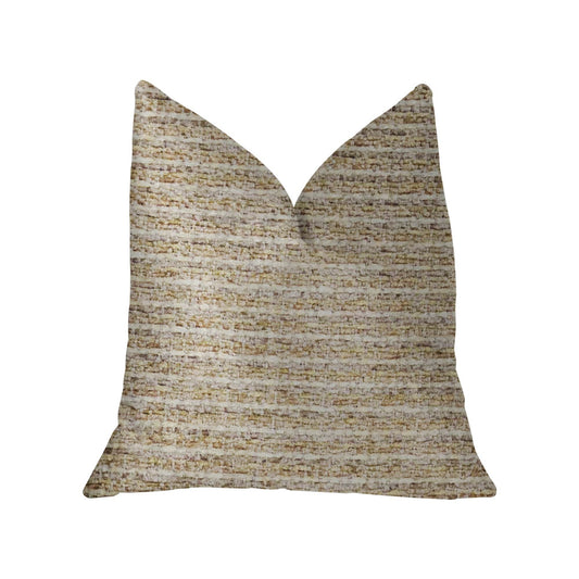 Willow Creek Beige and Ivory Luxury Throw Pillow - Plutus Brands