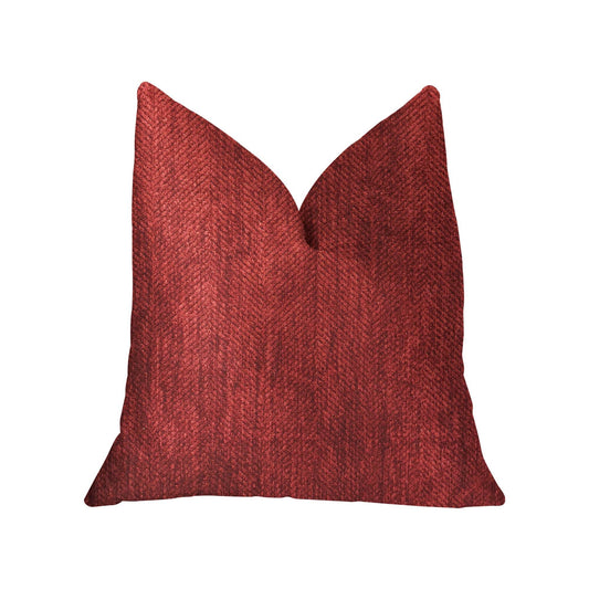 Sangria Cherry Red Luxury Throw Pillow - Plutus Brands