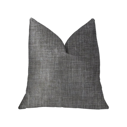 Grey Pebble Silver Luxury Throw Pillow - Plutus Brands
