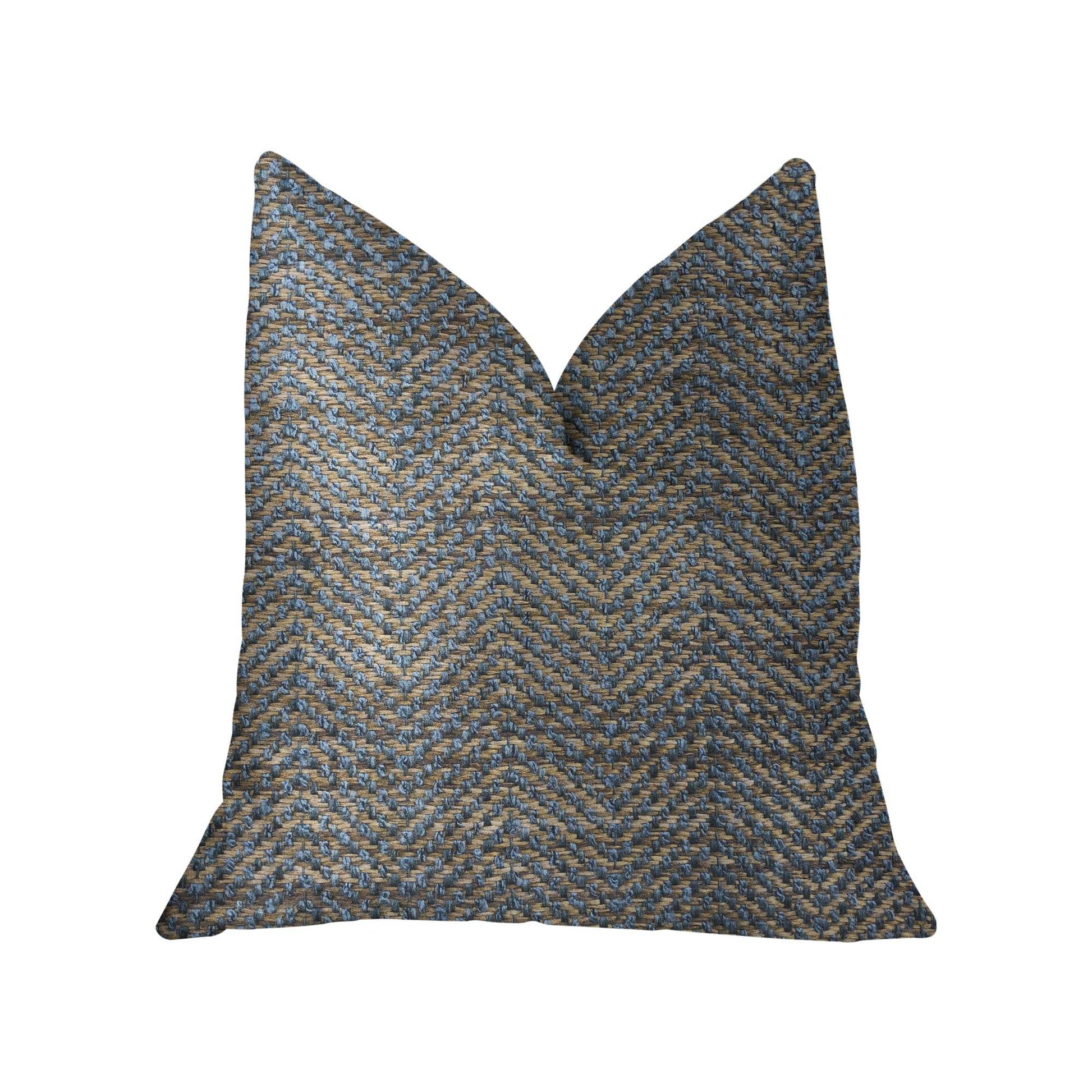 Everest Green and Gold Luxury Throw Pillow - Plutus Brands