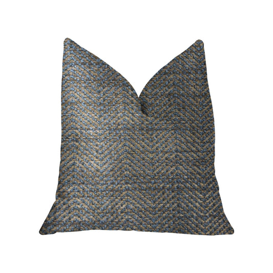 Everest Green and Gold Luxury Throw Pillow - Plutus Brands