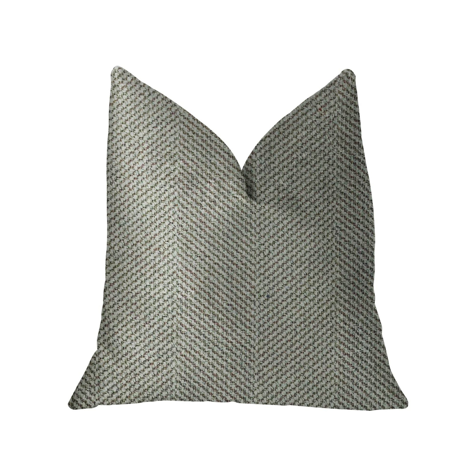 Jordyn Green and Gold Luxury Throw Pillow - Plutus Brands
