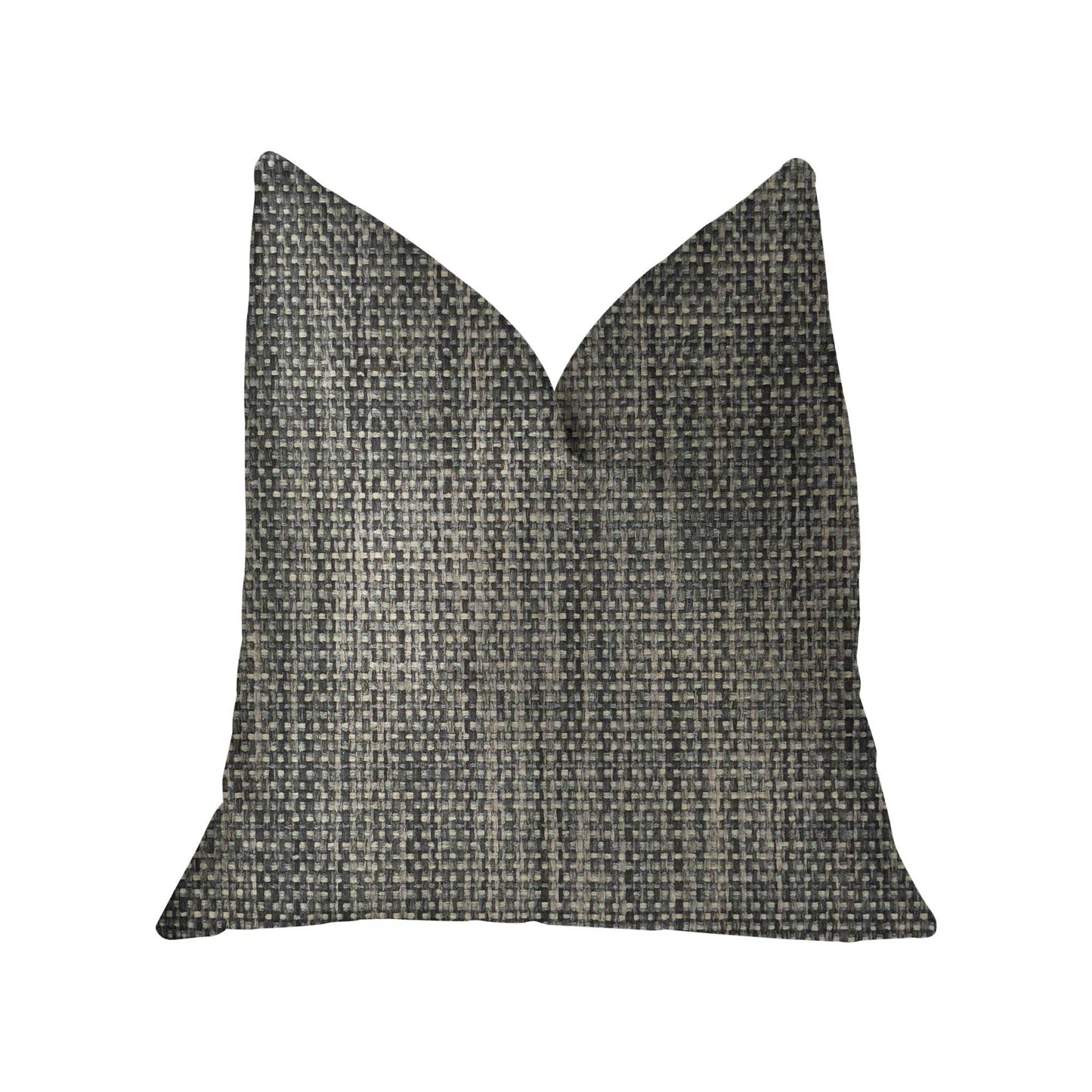 Bluejay Cayne Blue and Gray Luxury Throw Pillow - Plutus Brands