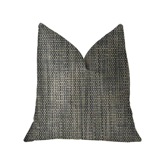 Bluejay Cayne Blue and Gray Luxury Throw Pillow - Plutus Brands