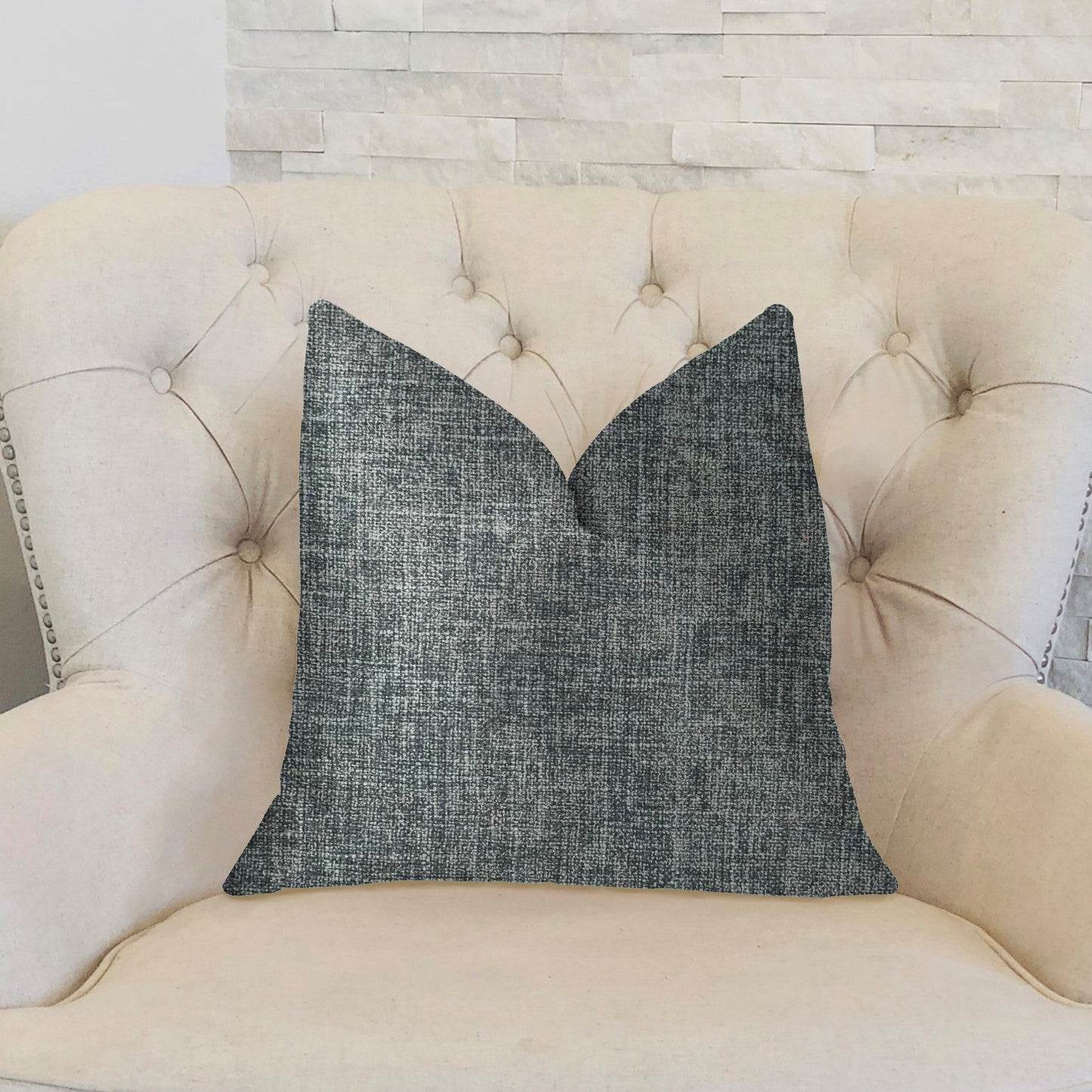 Blue Mountain Blue Luxury Throw Pillow - Plutus Brands