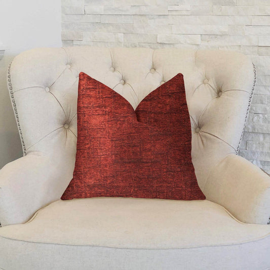Paprika Jam Burgundy Red Luxury Throw Pillow - Plutus Brands