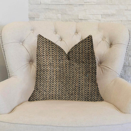 Honeybee Brown Shades Luxury Throw Pillow - Plutus Brands