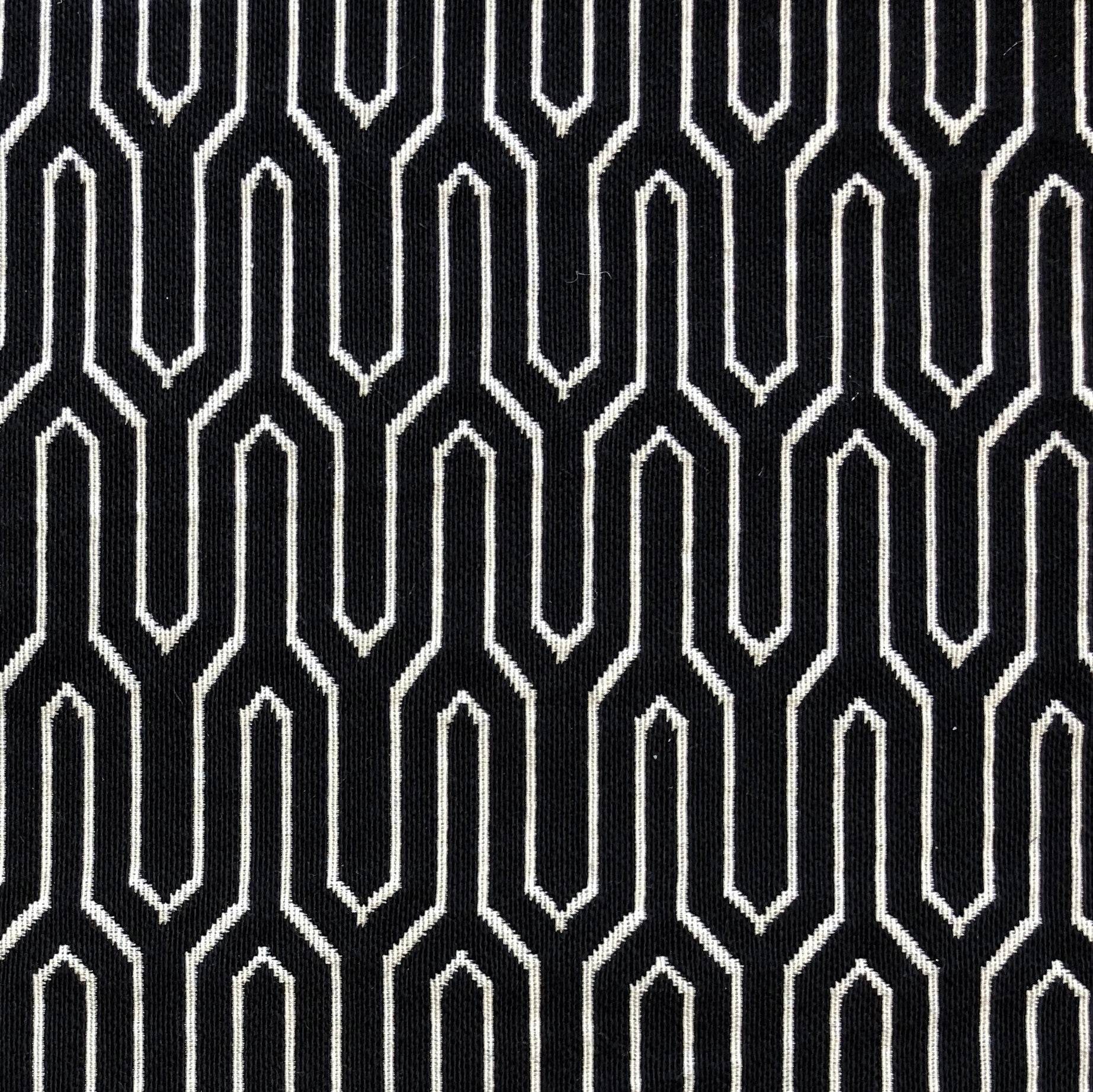 Milan Flare Black and Beige Luxury Throw Pillow - Plutus Brands