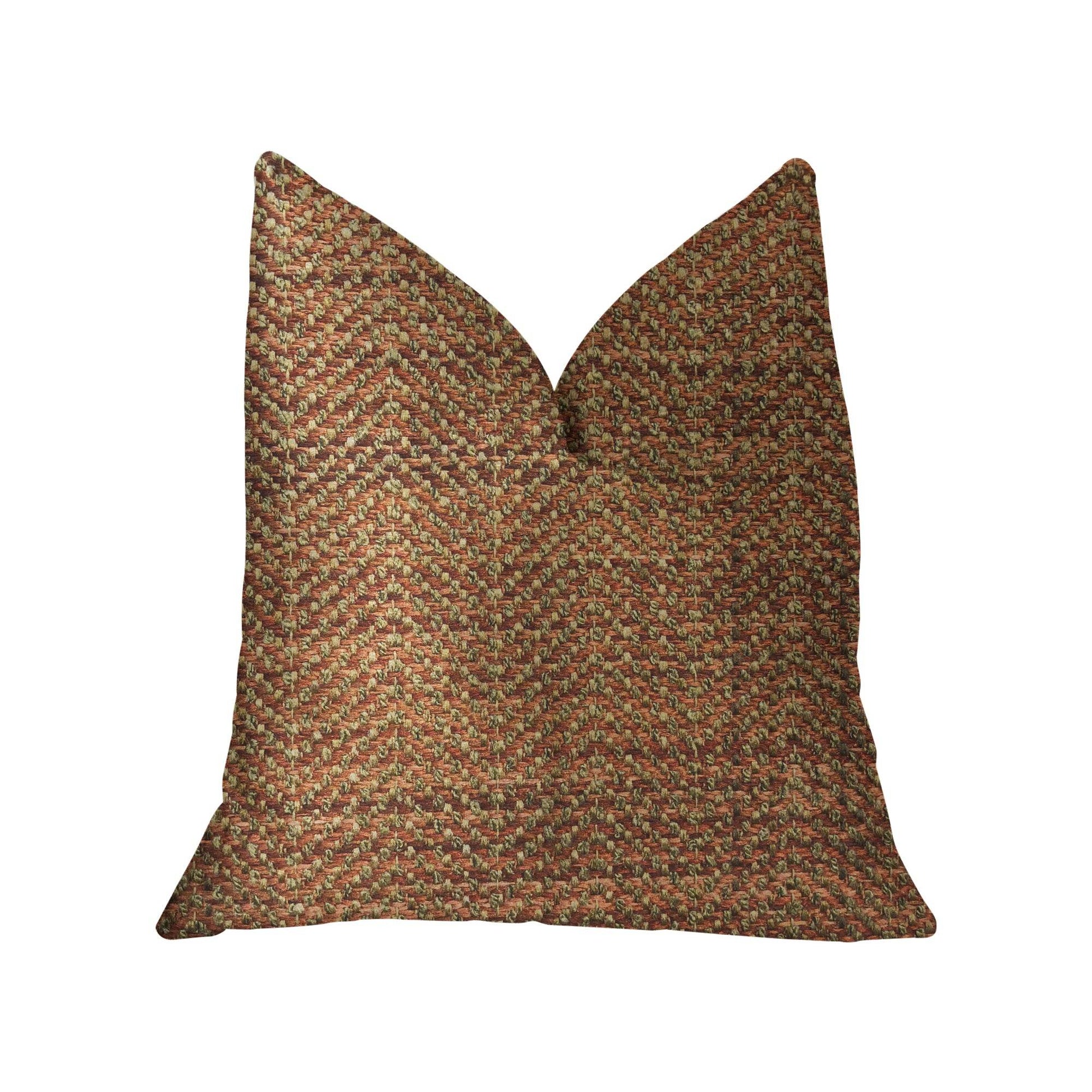 Merigold Orange and Gold Luxury Throw Pillow - Plutus Brands