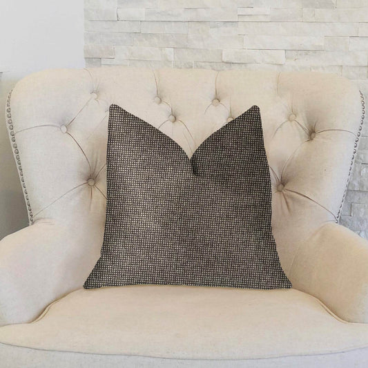 Abigail Charcoal Luxury Throw Pillow - Plutus Brands