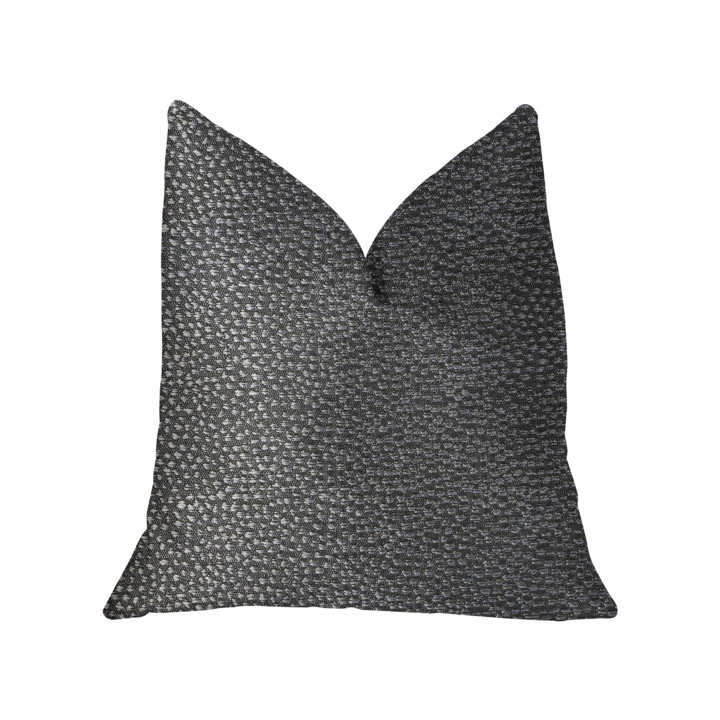Eloquent Haze Silver Luxury Throw Pillow - Plutus Brands