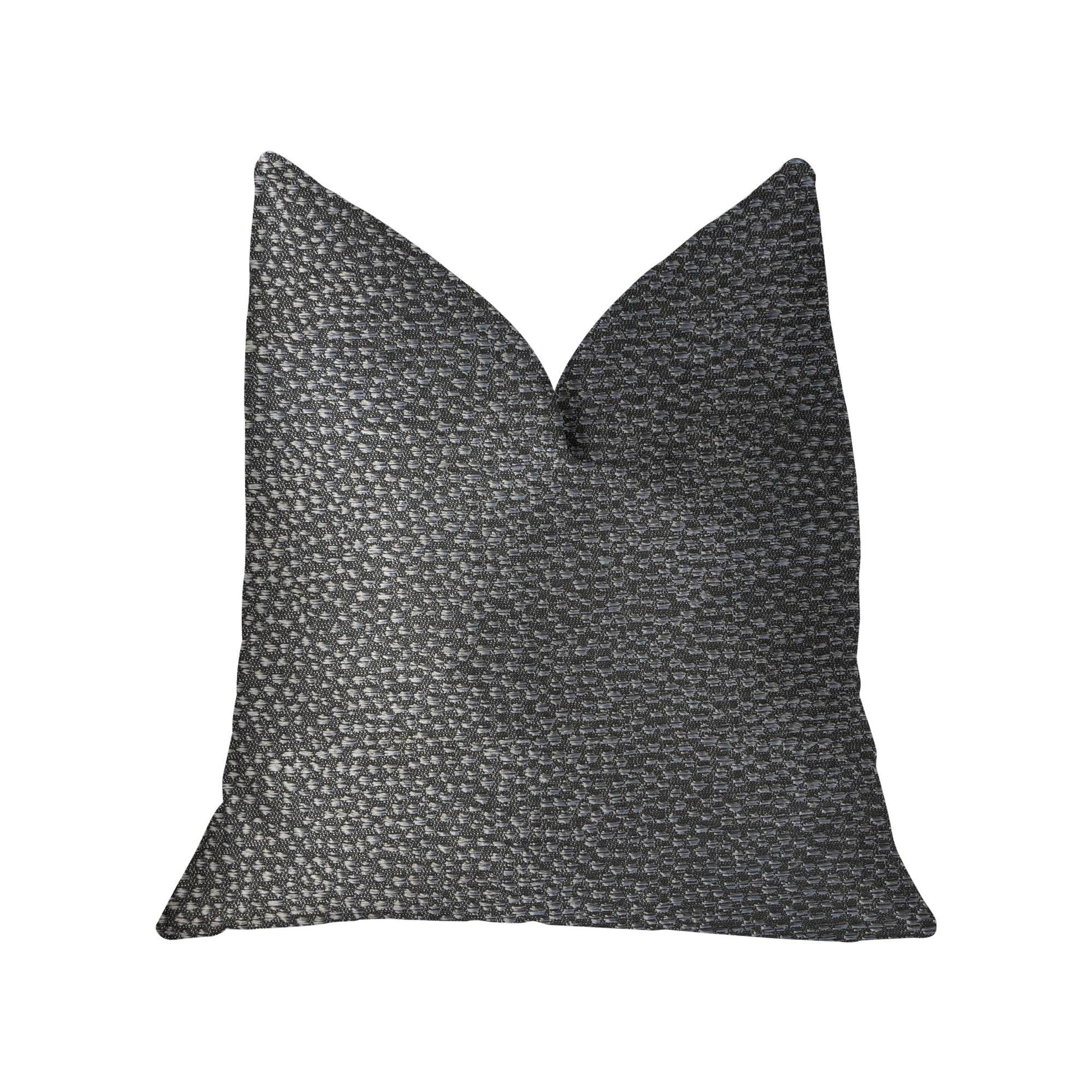 Eloquent Haze Silver Luxury Throw Pillow - Plutus Brands