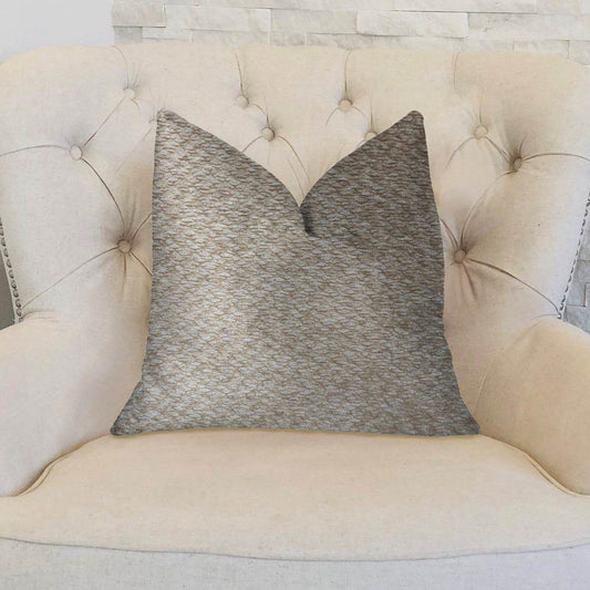Crème Brulee Beige Luxury Throw Pillow - Plutus Brands