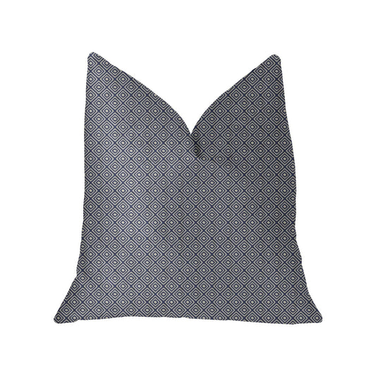 Daydream Blue and Beige Luxury Throw Pillow - Plutus Brands