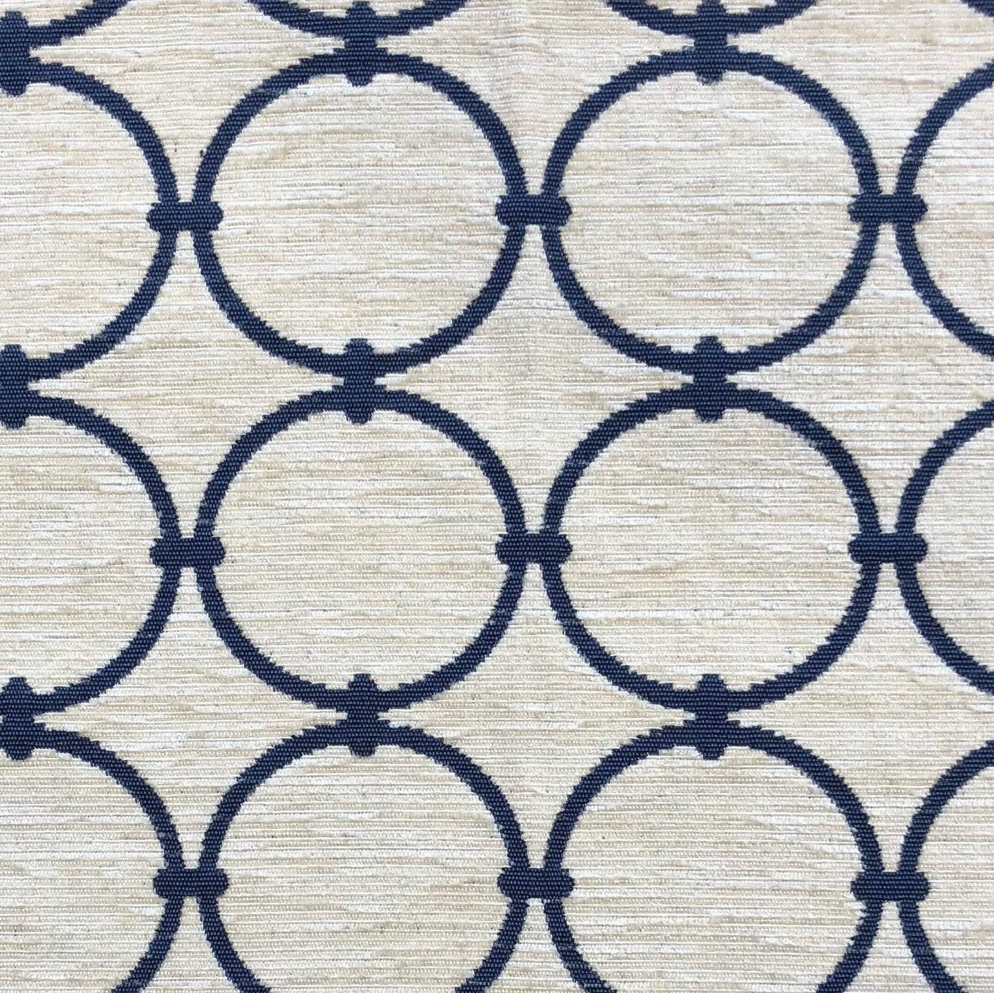 Object Lens Blue and Beige Luxury Throw Pillow - Plutus Brands