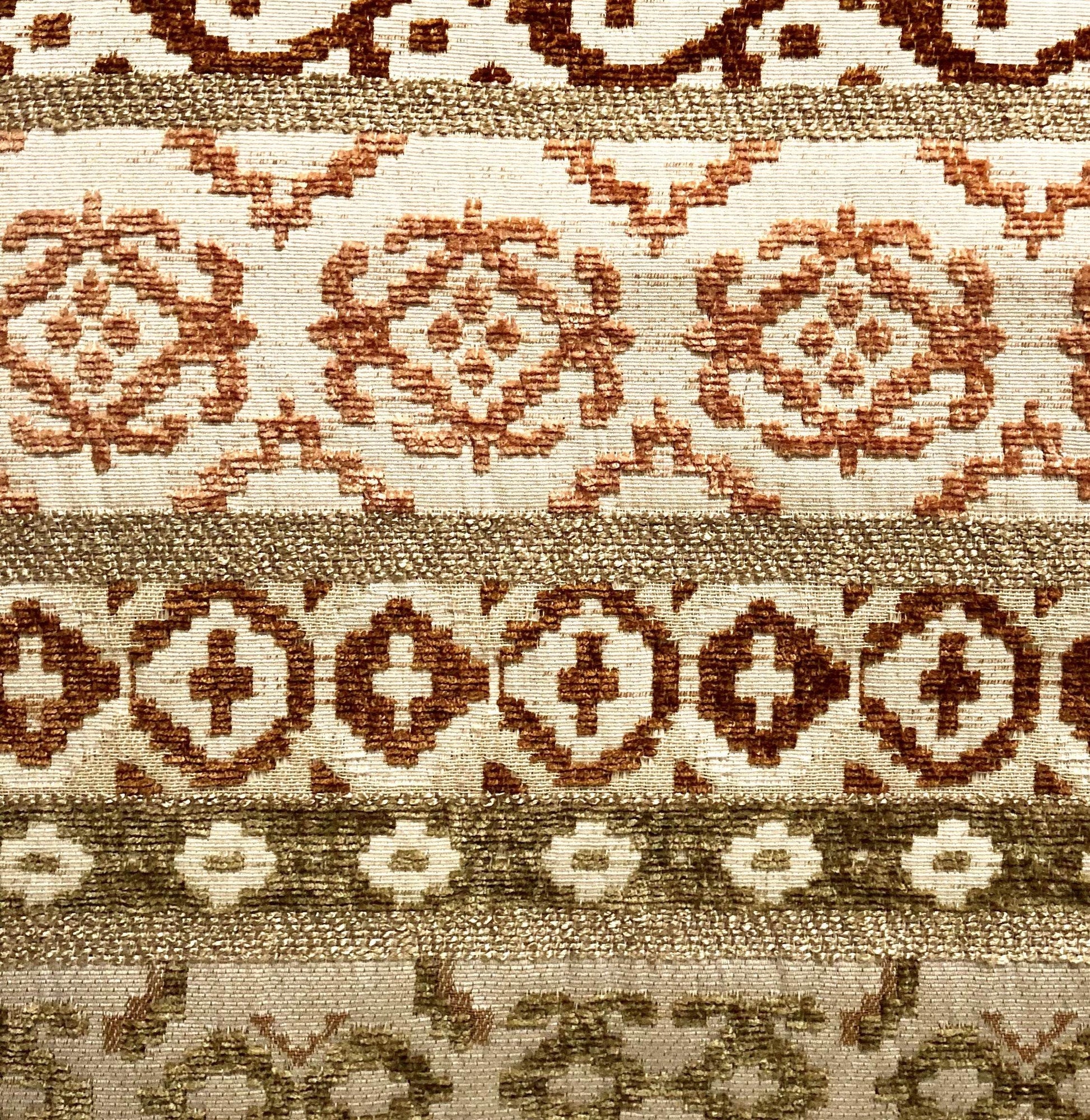 Arabesque Shades of Brown Luxury Throw Pillow - Plutus Brands