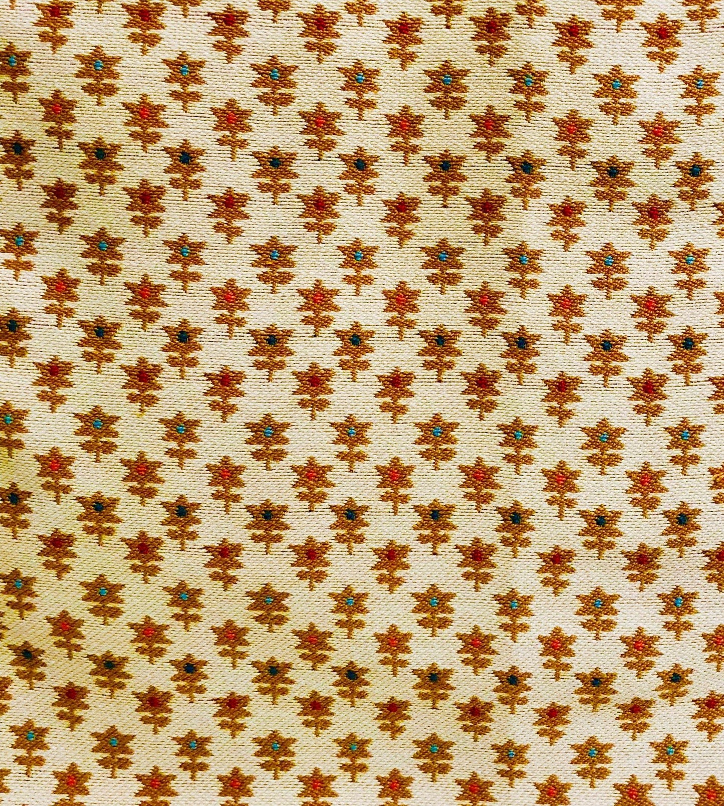 Rosy Posse Orange and Tan Floral Luxury Throw Pillow - Plutus Brands