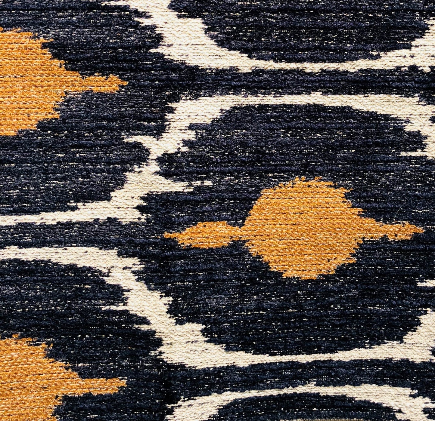 Bohemian Blue and Orange Ikat Luxury Throw Pillow - Plutus Brands