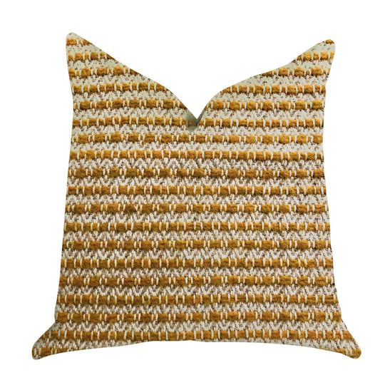 Hamilton Braid Brown Tones Luxury Throw Pillow - Plutus Brands