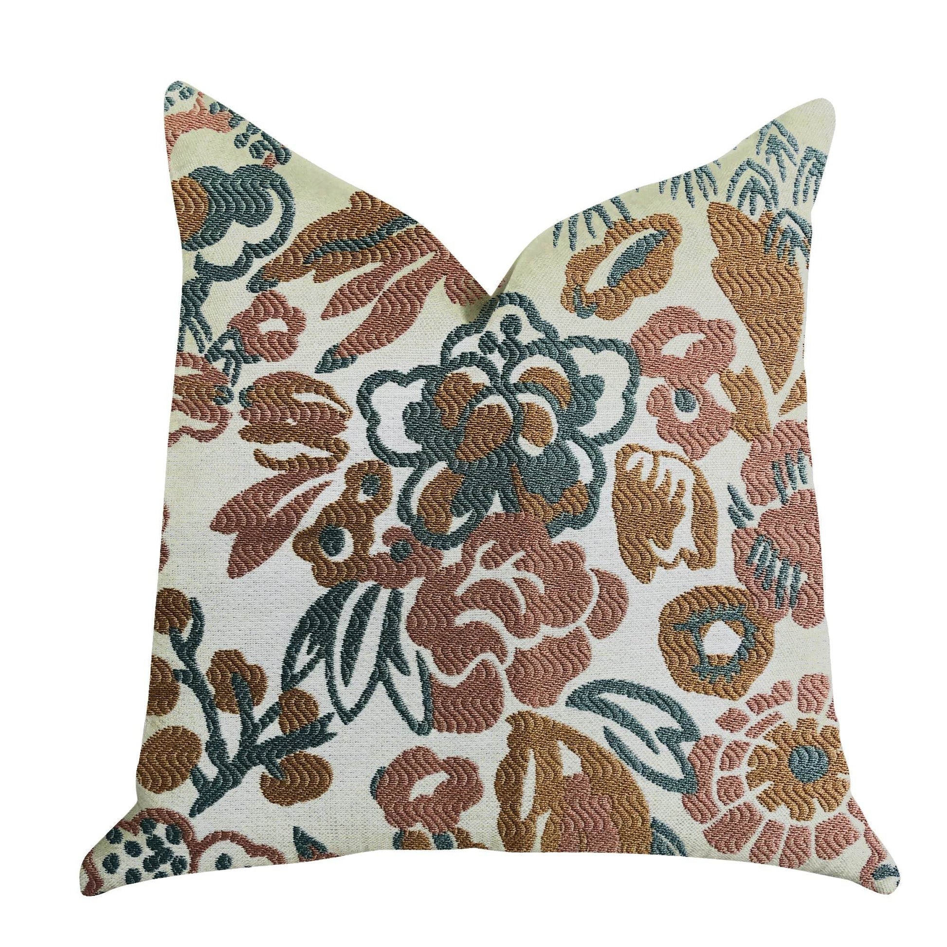 Floweret Luxury Throw Pillow - Plutus Brands