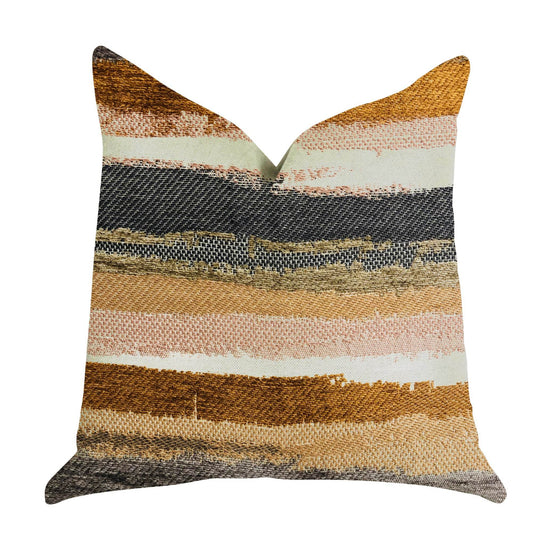 Bahia Belle Striped Luxury Throw Pillow - Plutus Brands