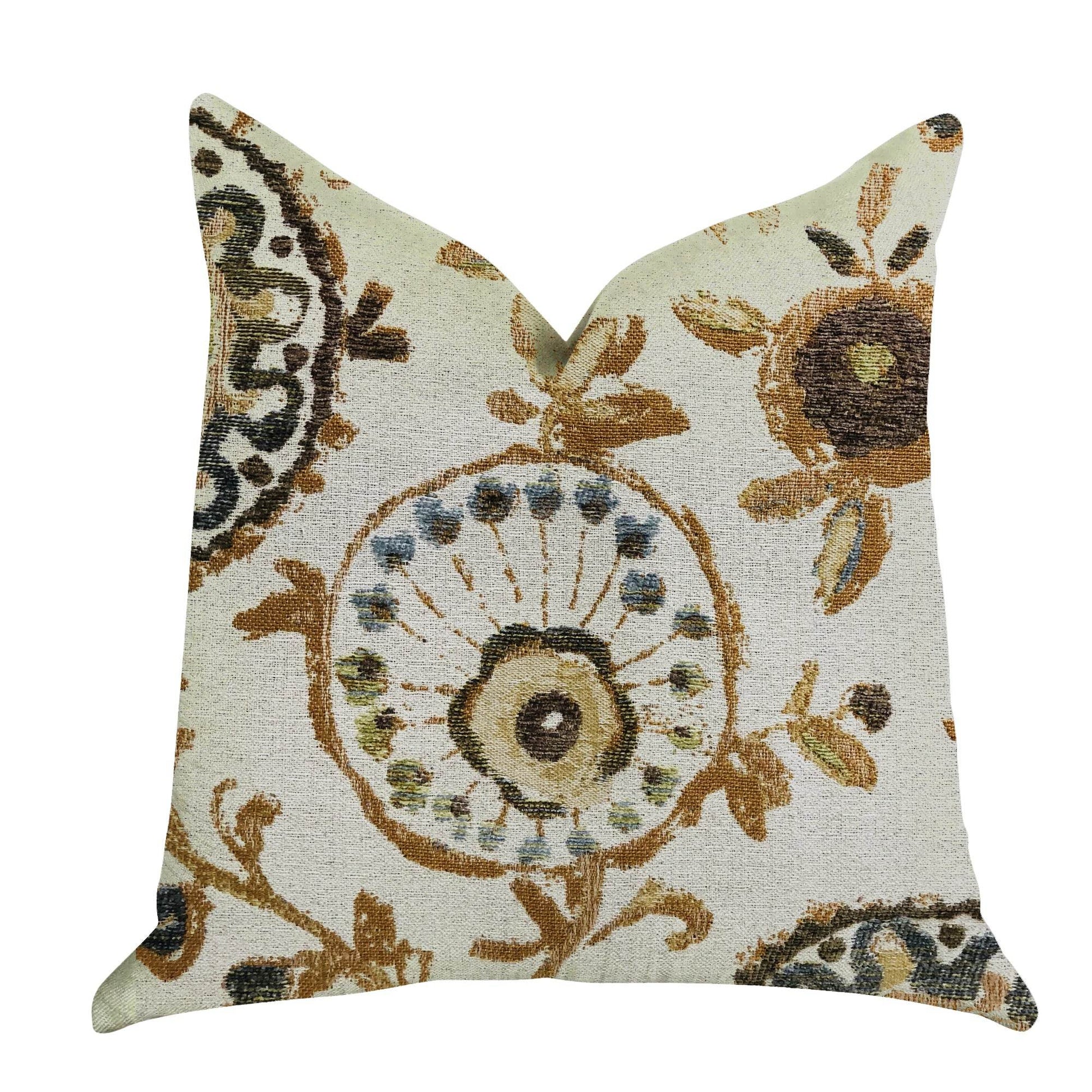 Daliani Floral Luxury Throw Pillow - Plutus Brands