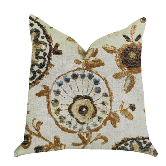 Daliani Floral Luxury Throw Pillow - Plutus Brands
