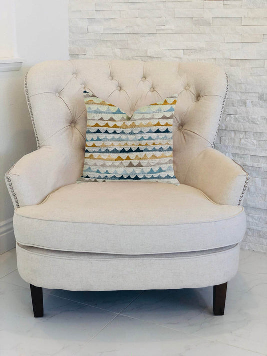 Caspian Rush Patterned Luxury Throw Pillow - Plutus Brands