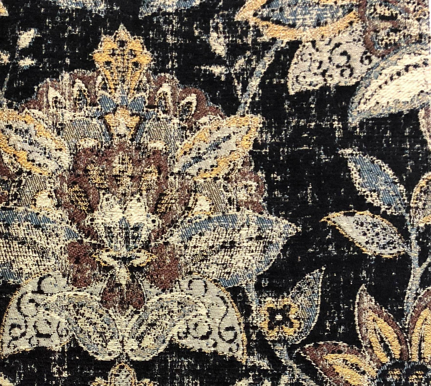 Noir Lotus Blossom Luxury Throw Pillow - Plutus Brands