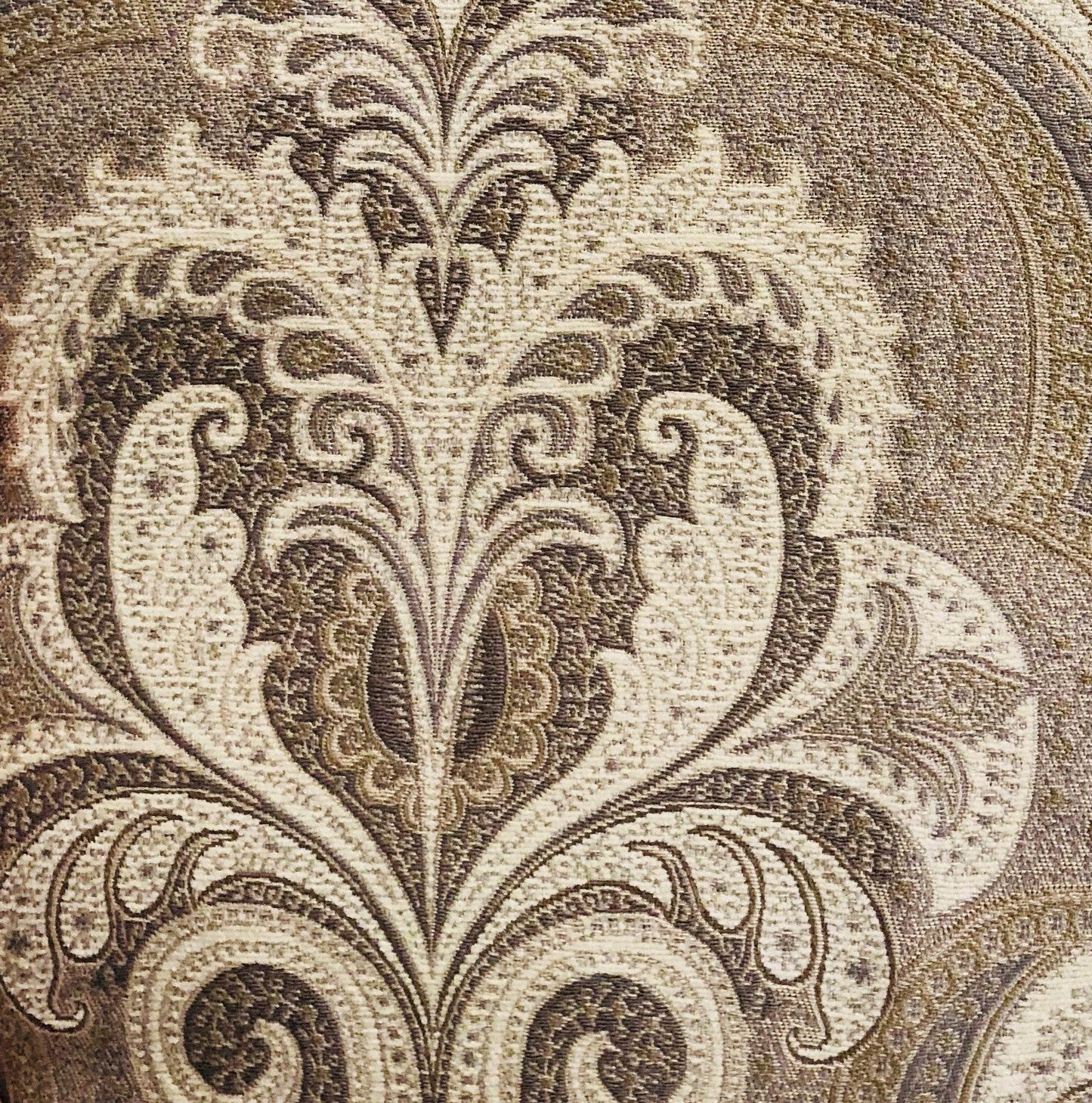 Tawny Isabella Damask Luxury Throw Pillow - Plutus Brands