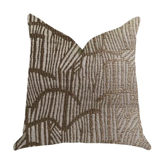 Metallic Bronze Luxury Throw Pillow - Plutus Brands