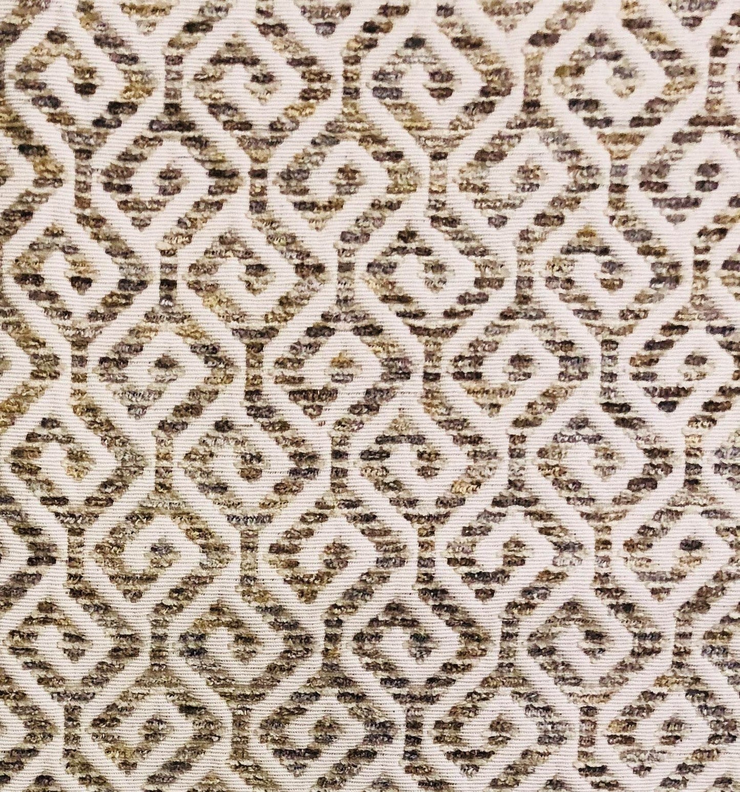 Omni Truffle Brown Shades Maze Luxury Throw Pillow - Plutus Brands