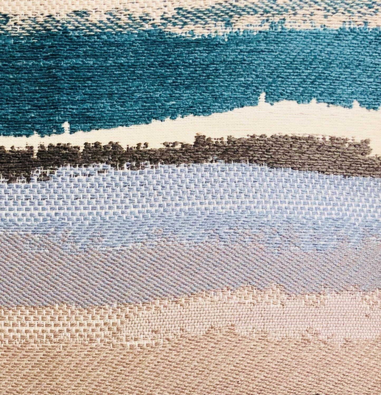 Blue Stone River Sand Multi Color Luxury Throw Pillow - Plutus Brands