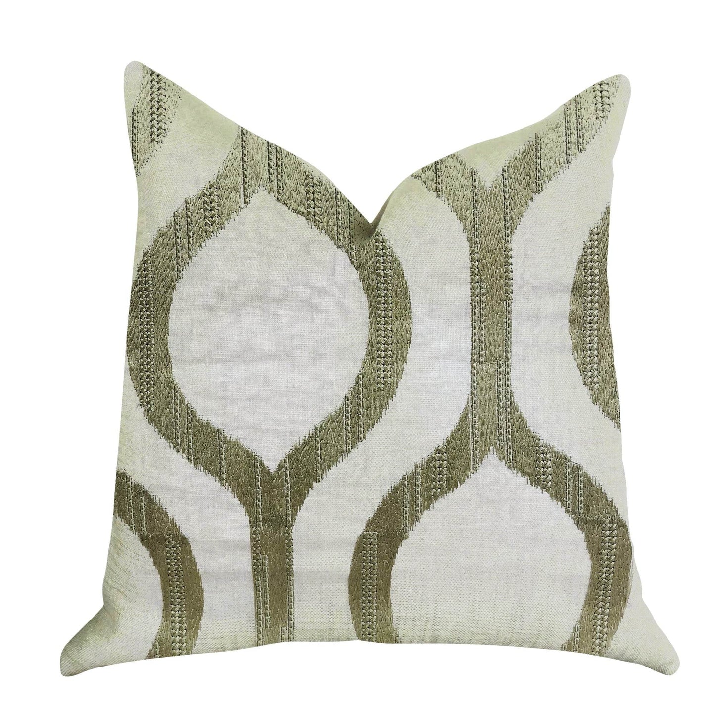 Morrocan Villa Light Grass Luxury Throw Pillow - Plutus Brands