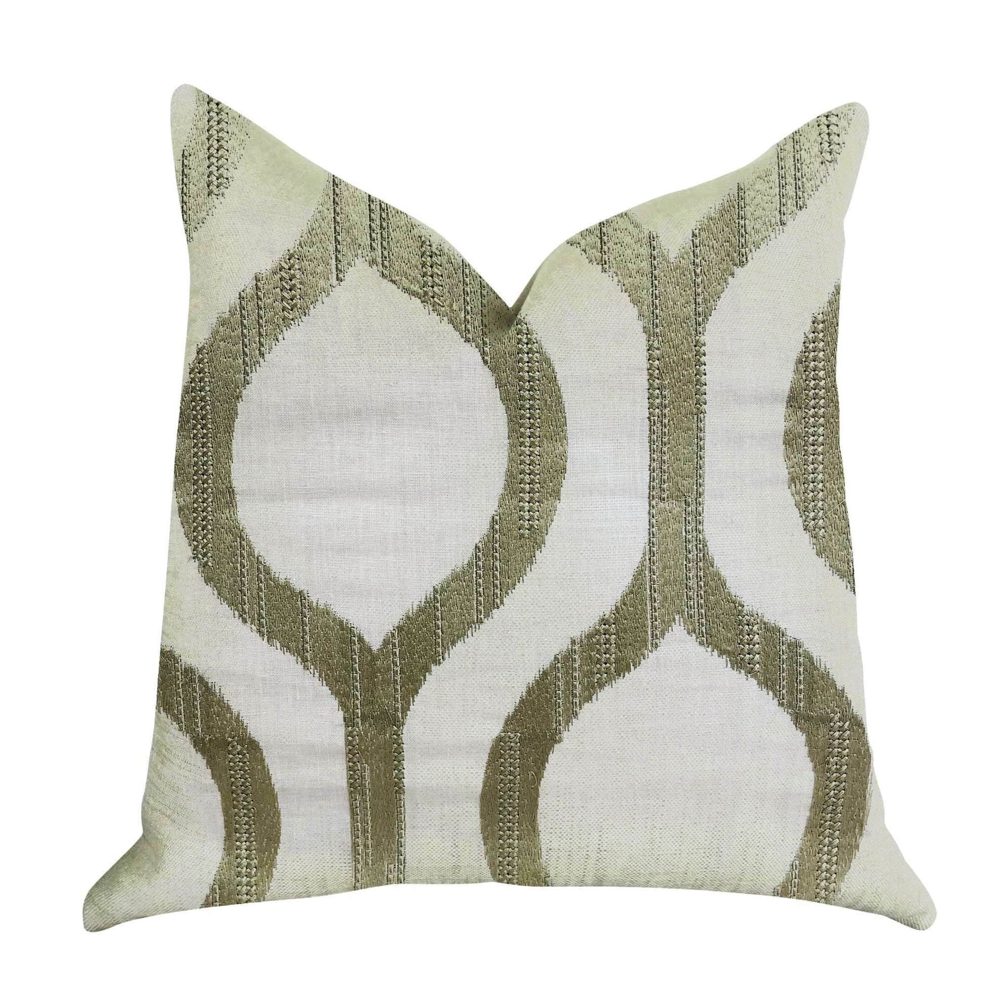 Morrocan Villa Light Grass Luxury Throw Pillow - Plutus Brands