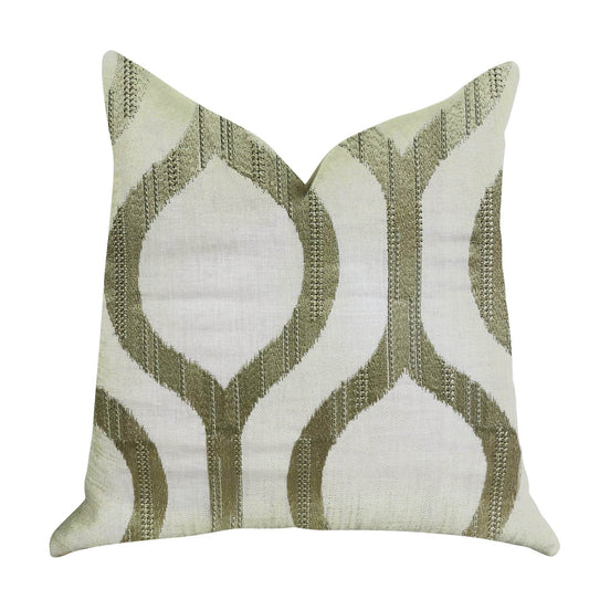 Morrocan Villa Light Grass Luxury Throw Pillow - Plutus Brands