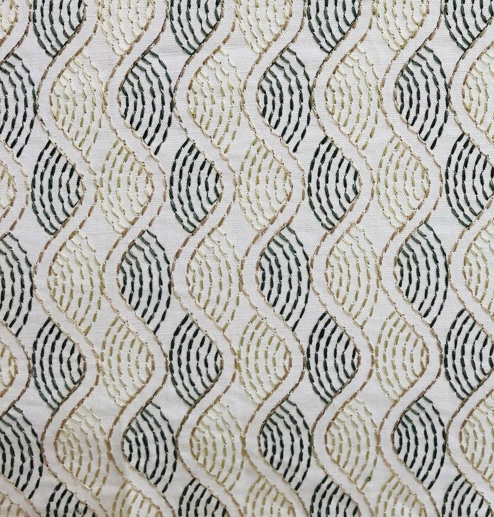 Enigma Twist Luxury Throw Pillow in Blue, Beige Colors - Plutus Brands