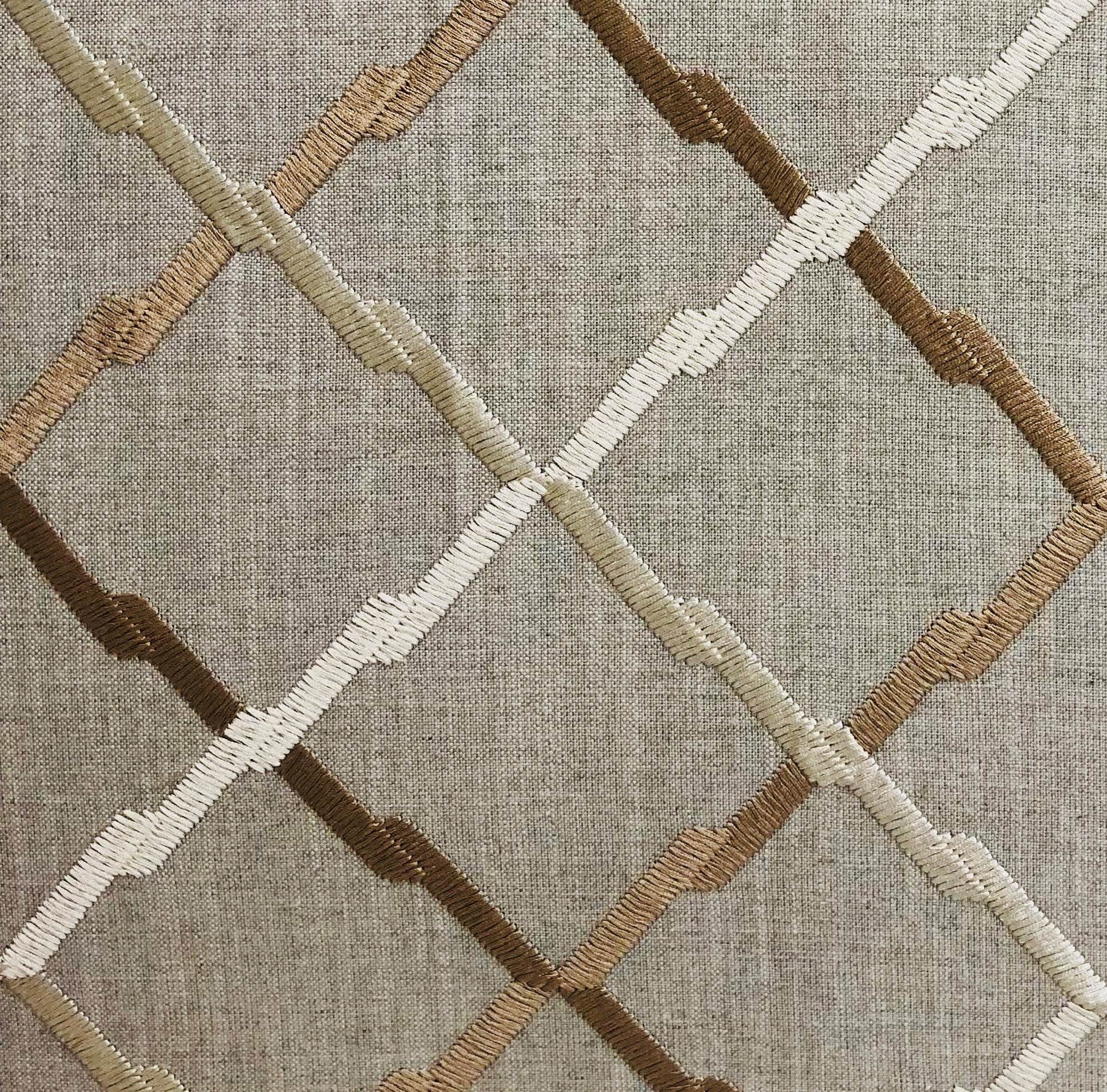 Urban Square Brown and Beige Luxury Throw Pillow - Plutus Brands