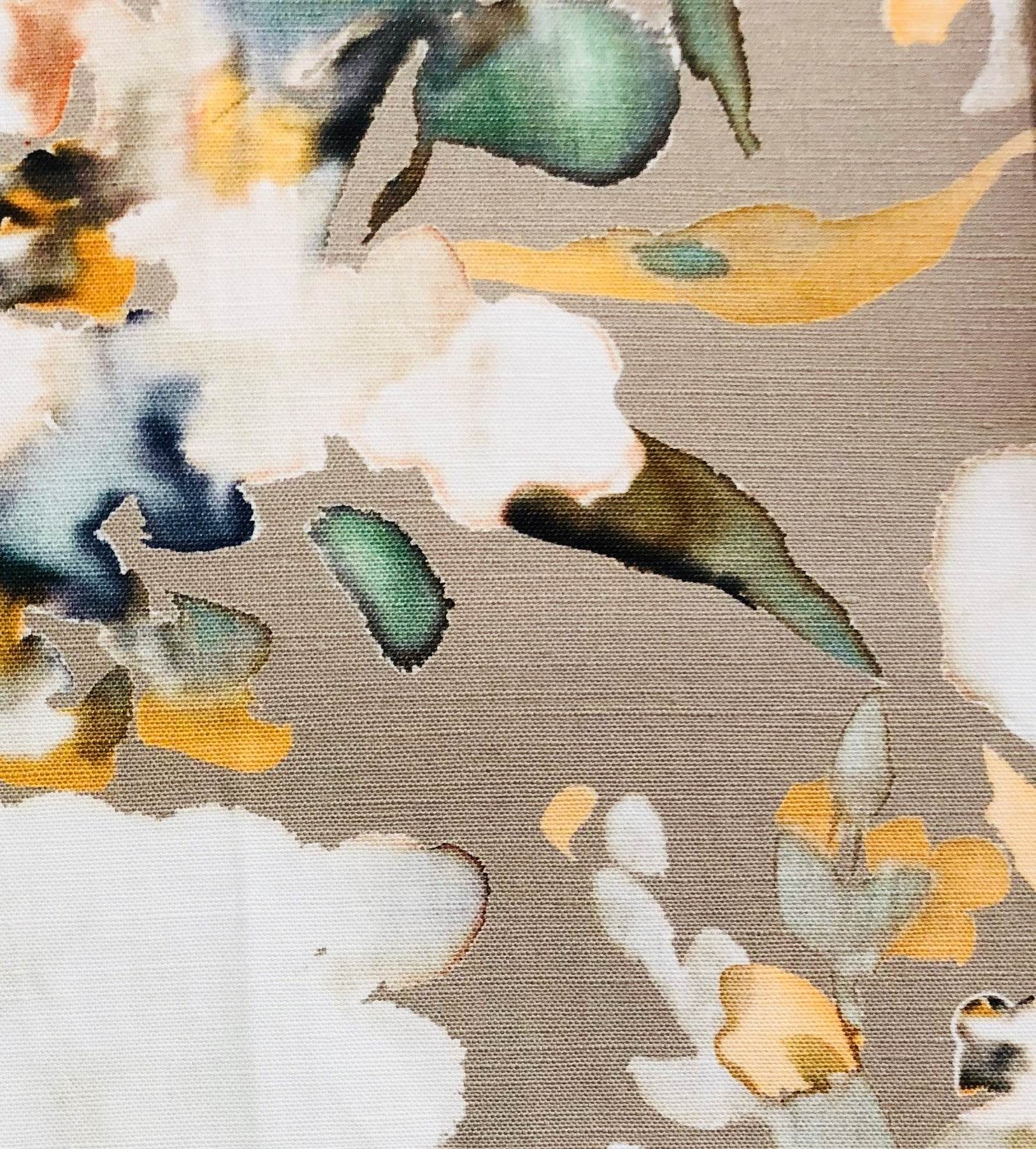 Maya De Aqua Floral Multi Color Luxury Throw Pillow - Plutus Brands