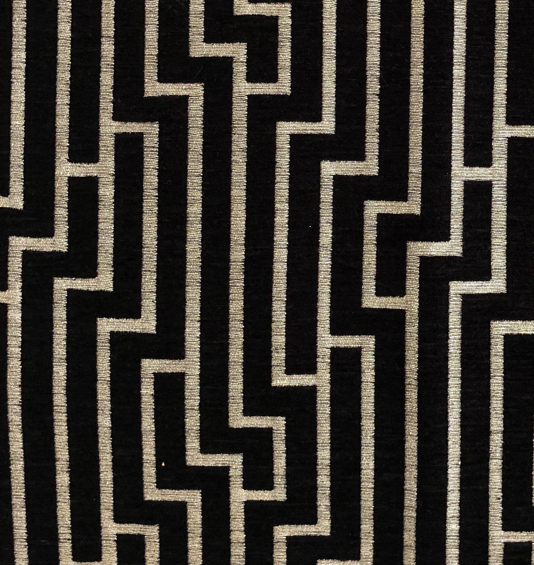 Posh Lady Black and Beige Tones Luxury Throw Pillow - Plutus Brands