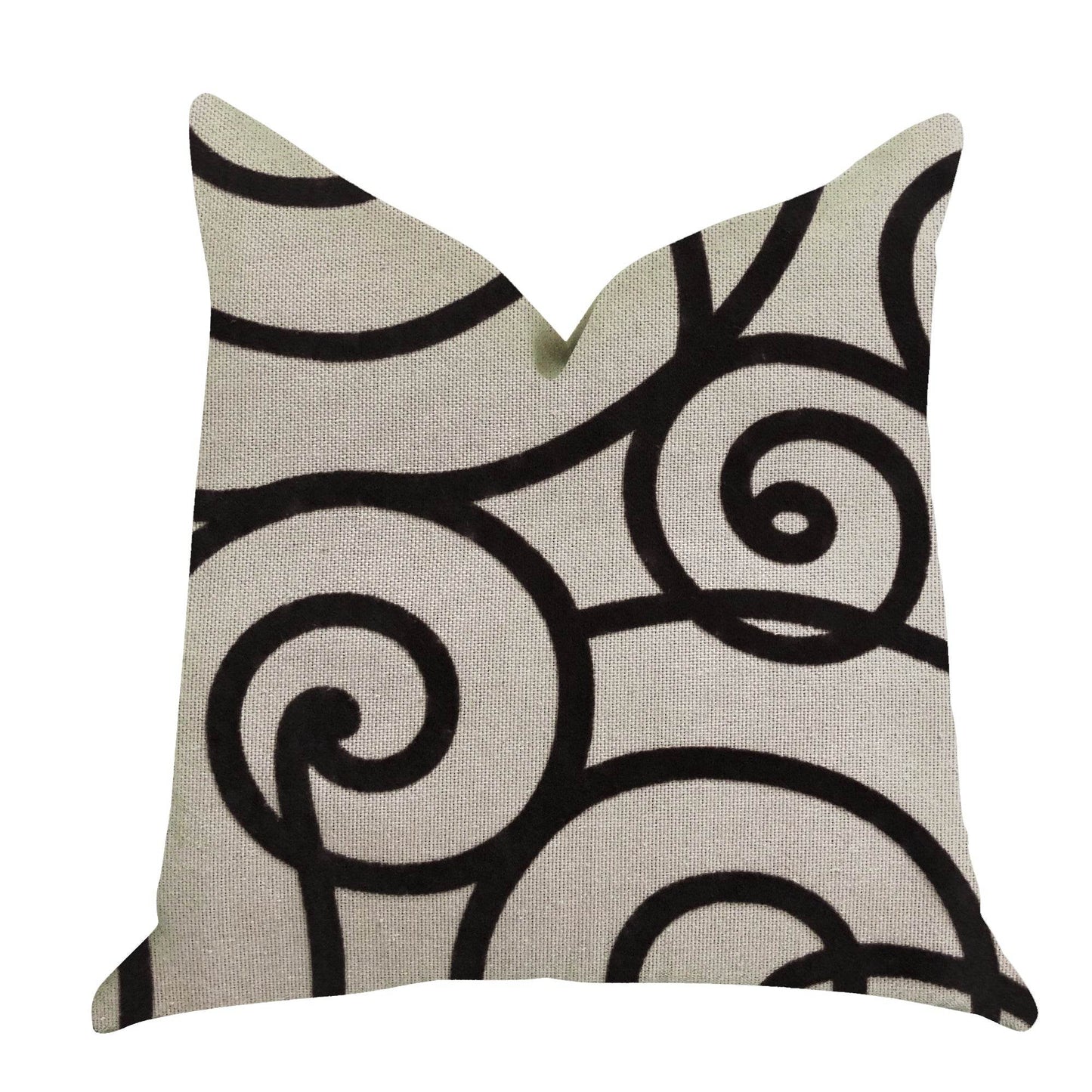 Moda Capella Black and White Luxury Throw Pillow - Plutus Brands