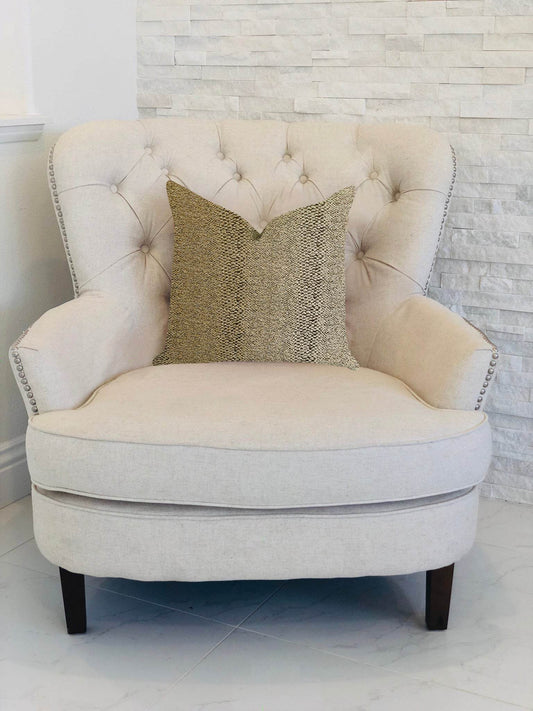 Shimmer in Gold Metallic Luxury Throw Pillow - Plutus Brands